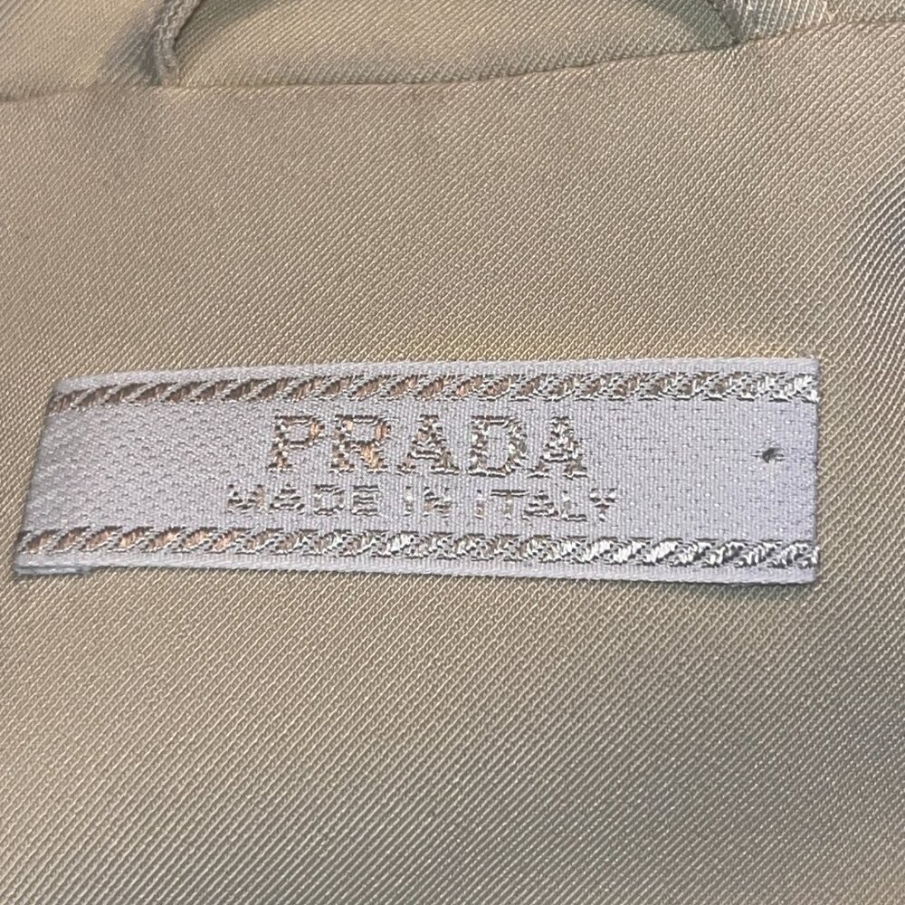 PRADA MADE IN ITALY UNILINED STRETCH SPORTY BLAZER JACKET in CREAM - EUC - IT 38 - Picture 12 of 16